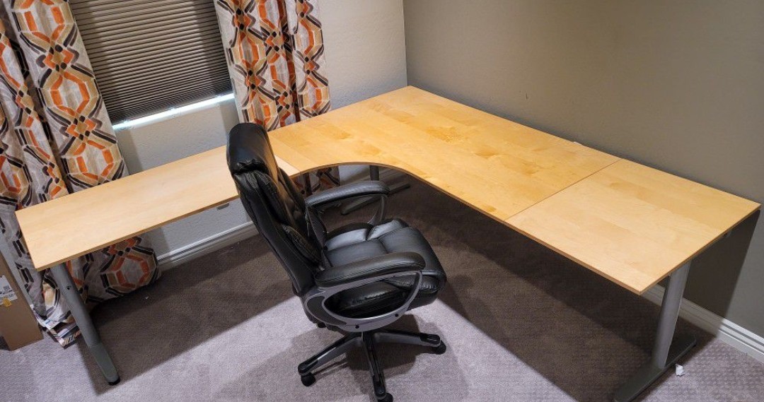 L section Study Table with Executive Chair