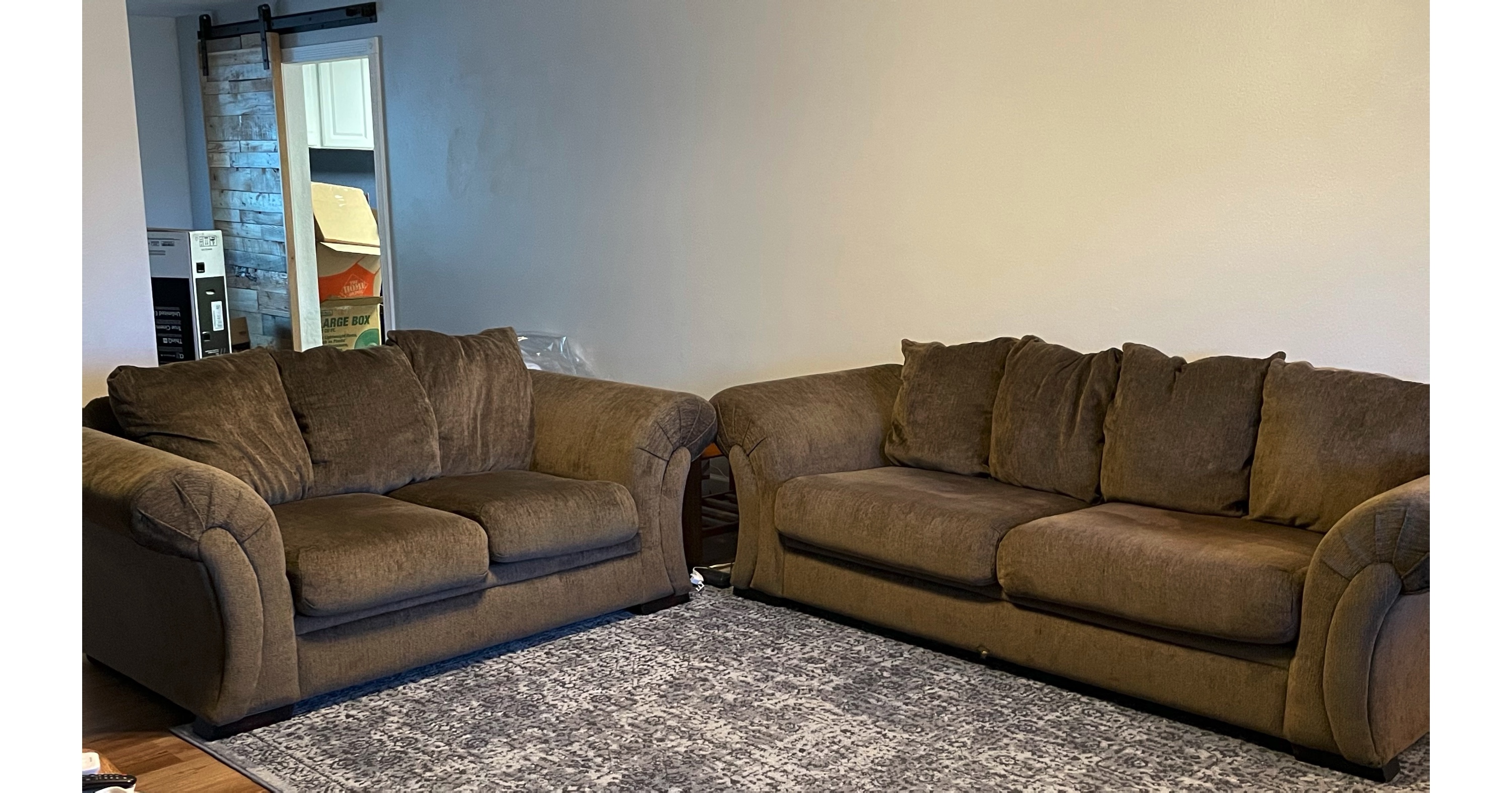 Couch and loveseat