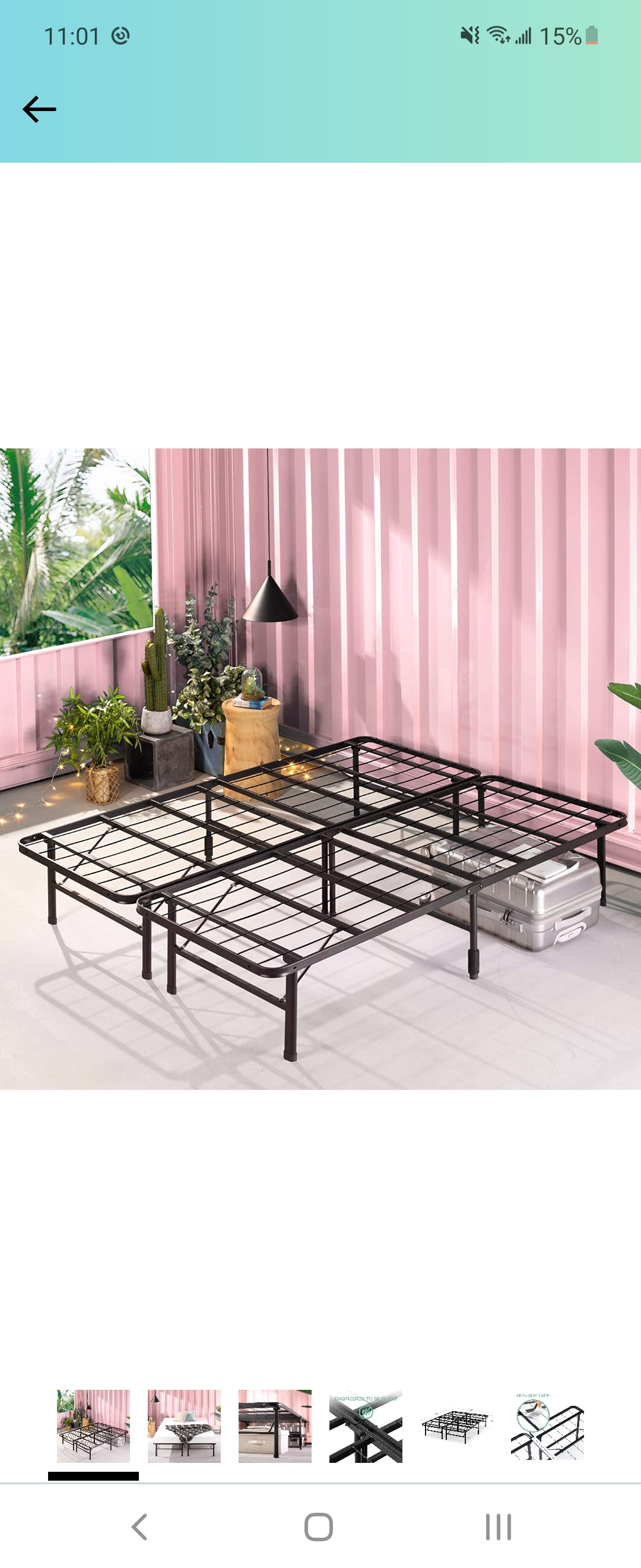 Full size Zinus Bed Frame