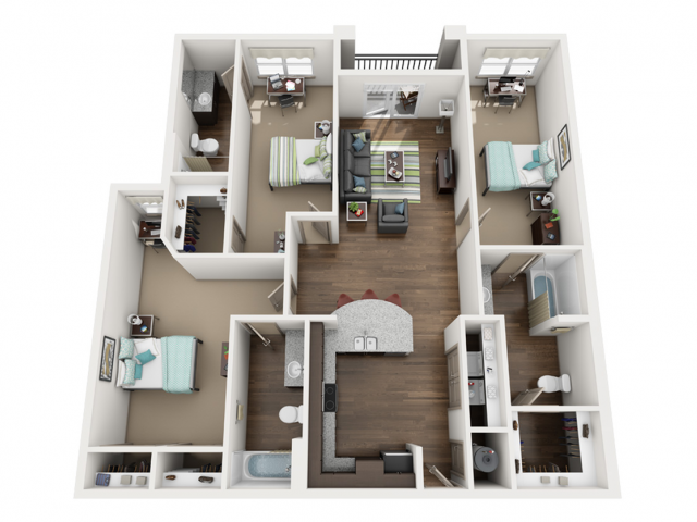District on Apache apartment 3x3 lease takeover